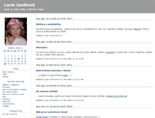 Tablet Screenshot of lucie.janik.cz